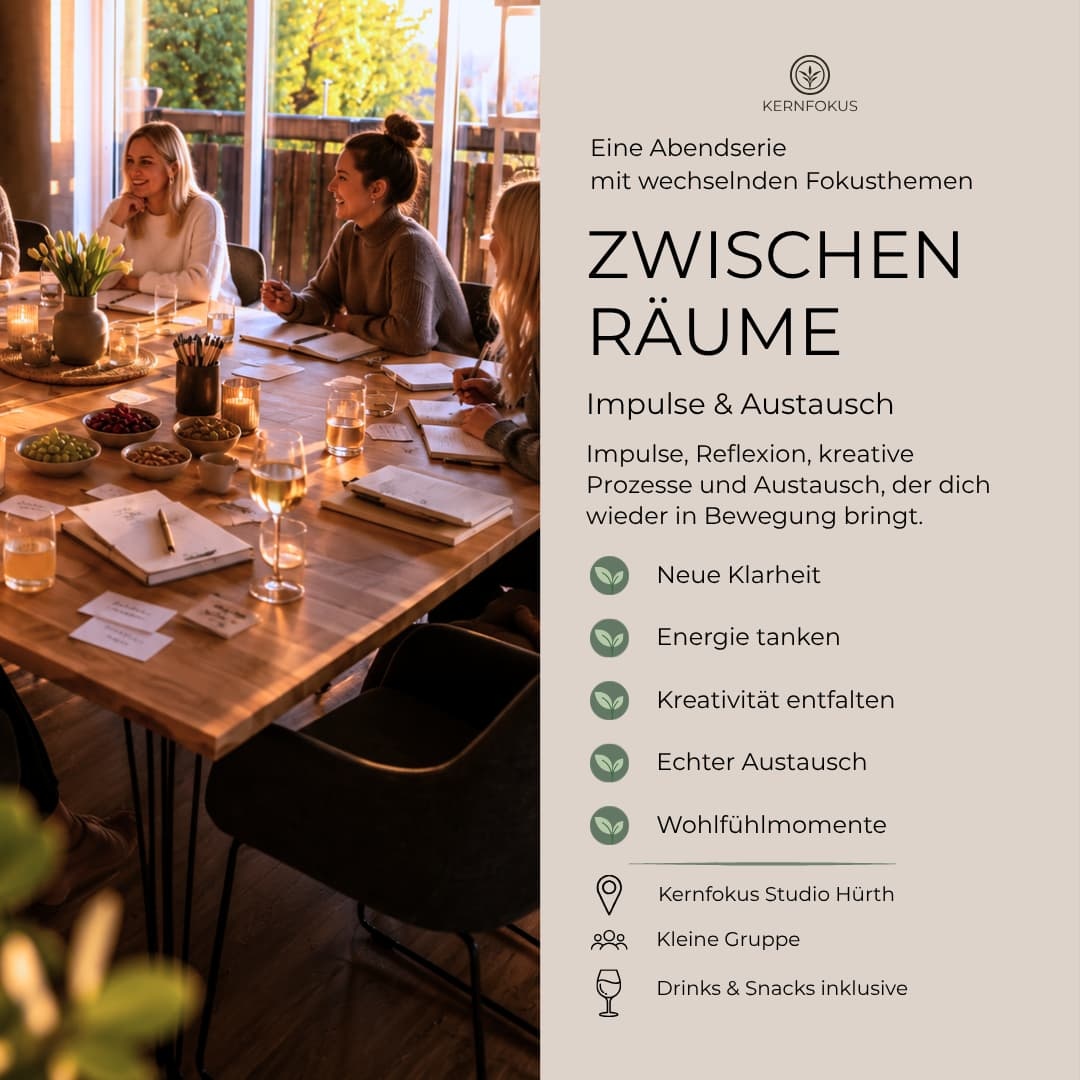 Wochenroutine Impulse & Austausch - Zwischenräume