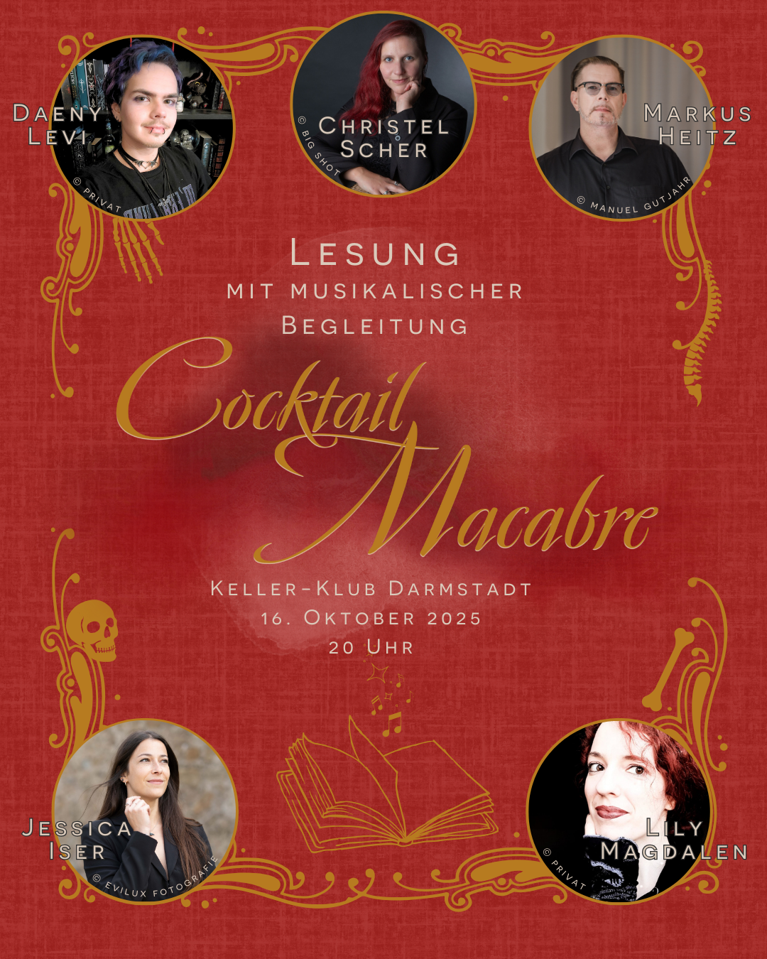 Lesung mit musikalischer Begleitung - "Cocktail Macabre"