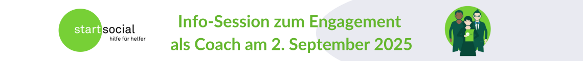 startsocial: Info-Session zum Engagement als Coach