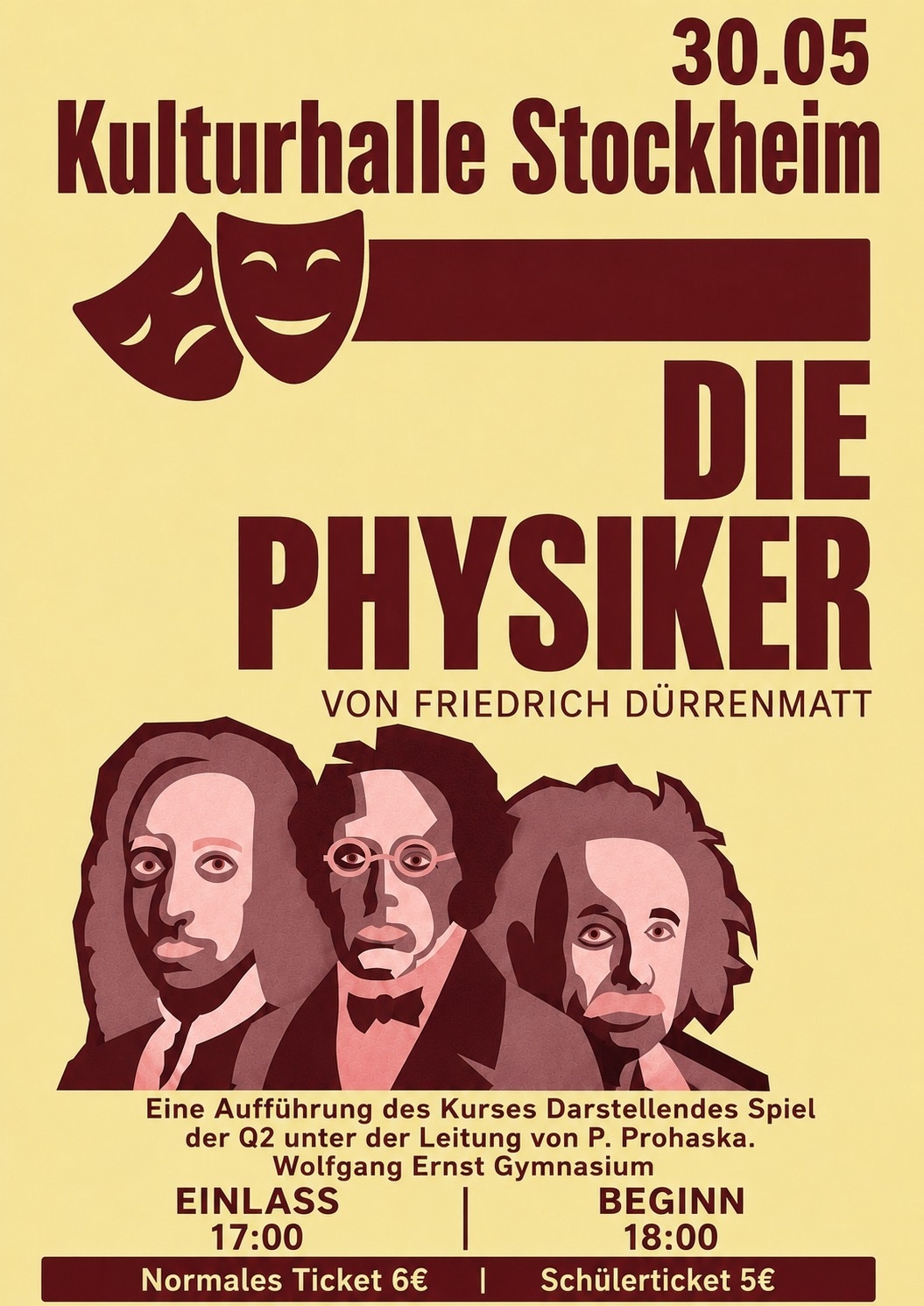 Die Physiker, eine Theateraufführung des Wolfgang-Ernst-Gymnasiums aus Büdingen