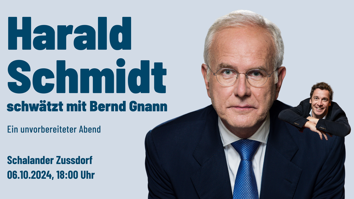 Harald Schmidt schwätzt mit Bernd Gnann - Ein unvorbereiteter Abend
