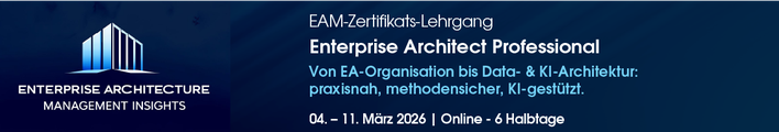 EAM-Zertifikats-Lehrgang - Enterprise Architect Professional