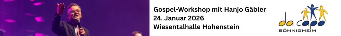 Gospel-Workshop mit Hanjo Gäbler