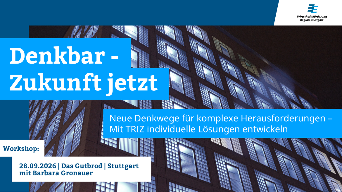Initialworkshop: "Neue Denkwege für komplexe Herausforderungen – Mit TRIZ individuelle Lösungen entwickeln"  aus der Reihe  „DENKBAR - Zukunft jetzt“