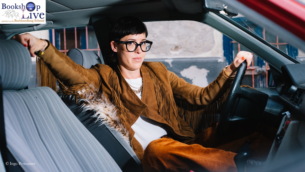 BOOKSHOP LIVE: Eva Karl Faltermeier – TAXI. Uhr läuft.