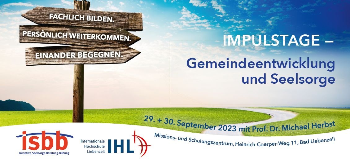 Anmeldung für die Impulstage Gemeindeentwicklung und Seelsorge