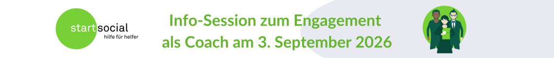 startsocial: Info-Session zum Engagement als Coach