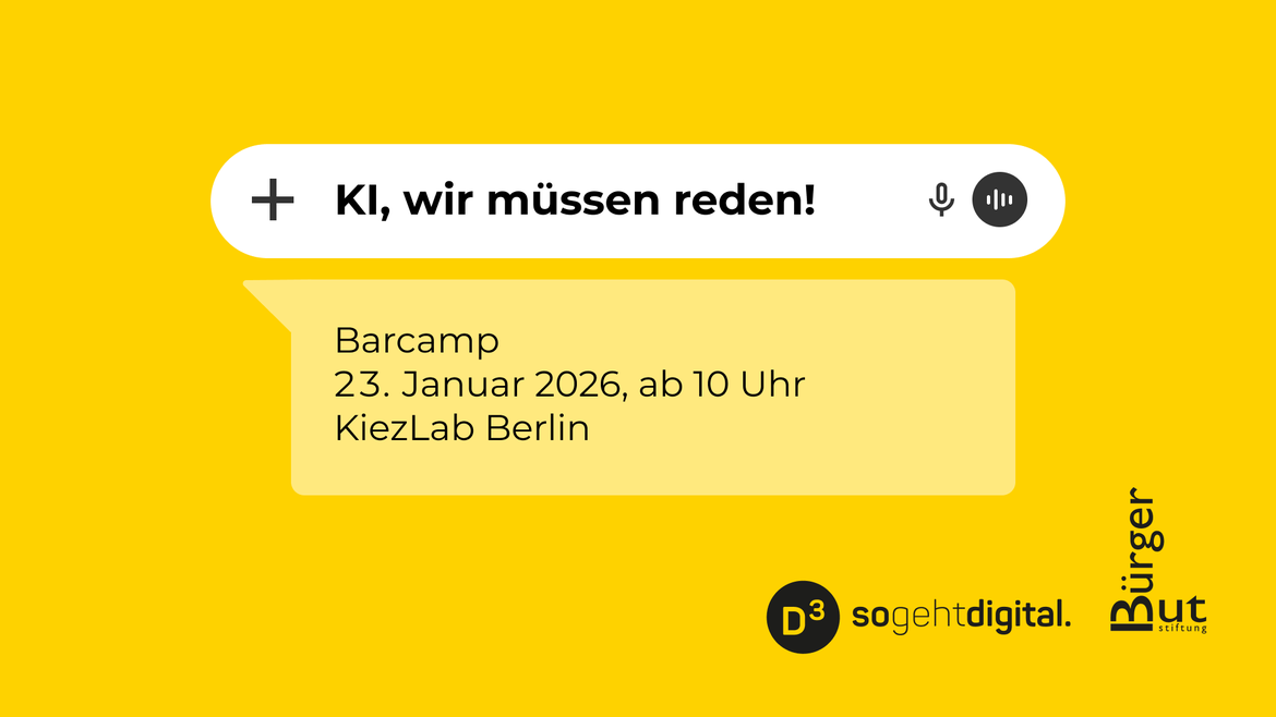 D3 Barcamp – KI, wir müssen reden!