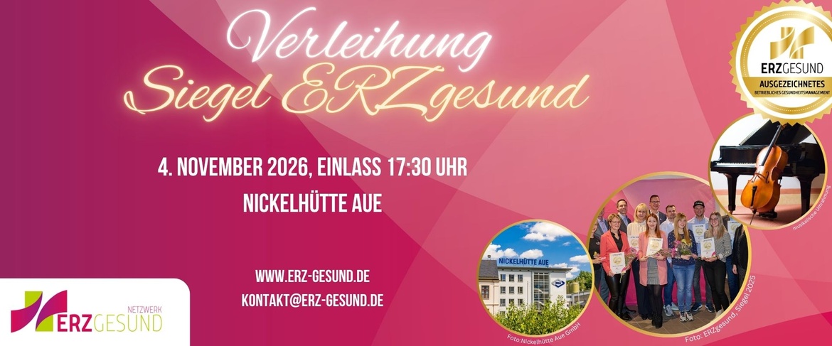 ERZgesund - Siegelverleihung 2026