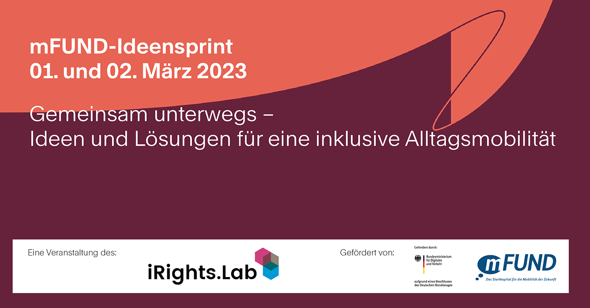 mFUND-Ideensprint: Gemeinsam unterwegs - Ideen und Lösungen für eine ...
