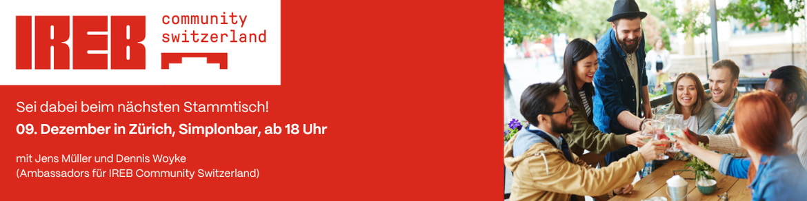 IREB Community Switzerland - Stammtisch Zürich
