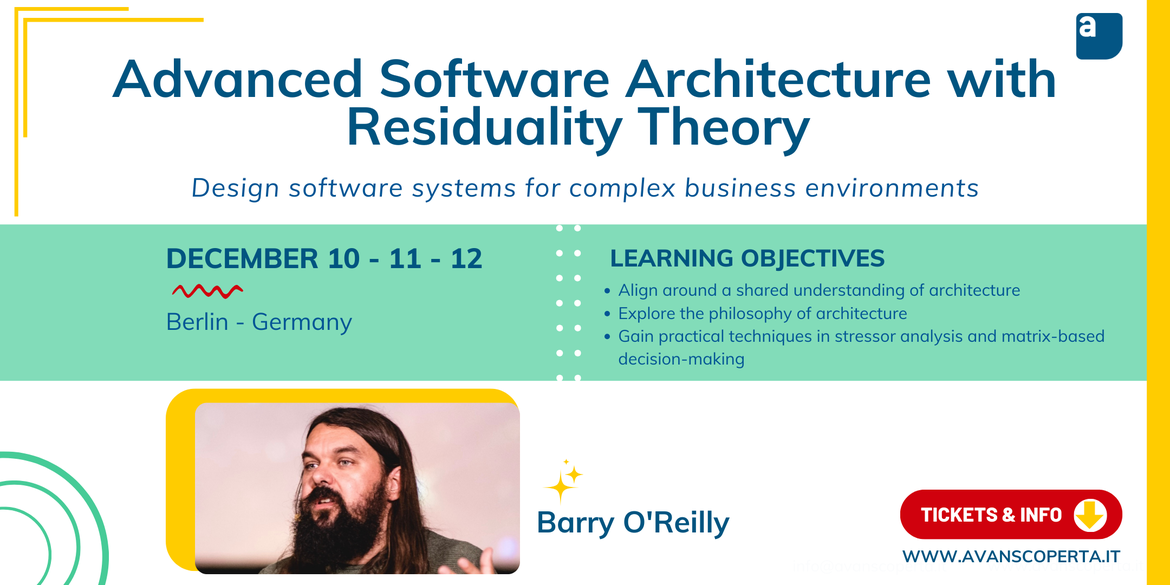 Advanced Software Architecture with Residuality Theory
