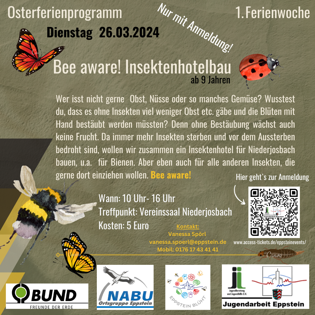 Bee aware! Insektenhotelbau