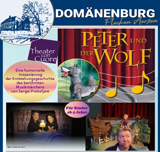 Theater Con Cuore "Peter und der Wolf" - Ein musikalisches Märchen für die ganze Famile (ab 4 Jahre)