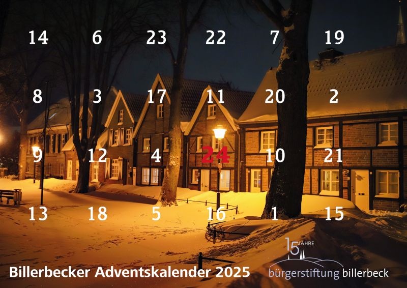 Adventskalenderverkauf der Bürgerstiftung Billerbeck 2025