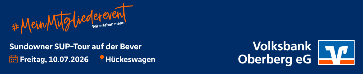 Mitglieder-Event: Sundowner SUP-Tour auf der Bever