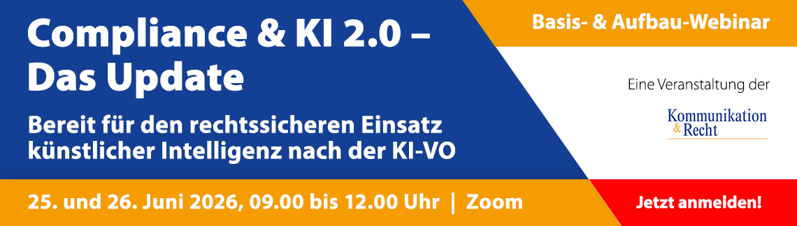 Compliance & KI 2.0 - Das Update