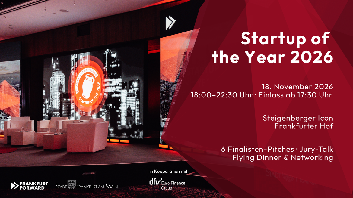 FRANKFURT FORWARD | STARTUP OF THE YEAR AWARD 2026