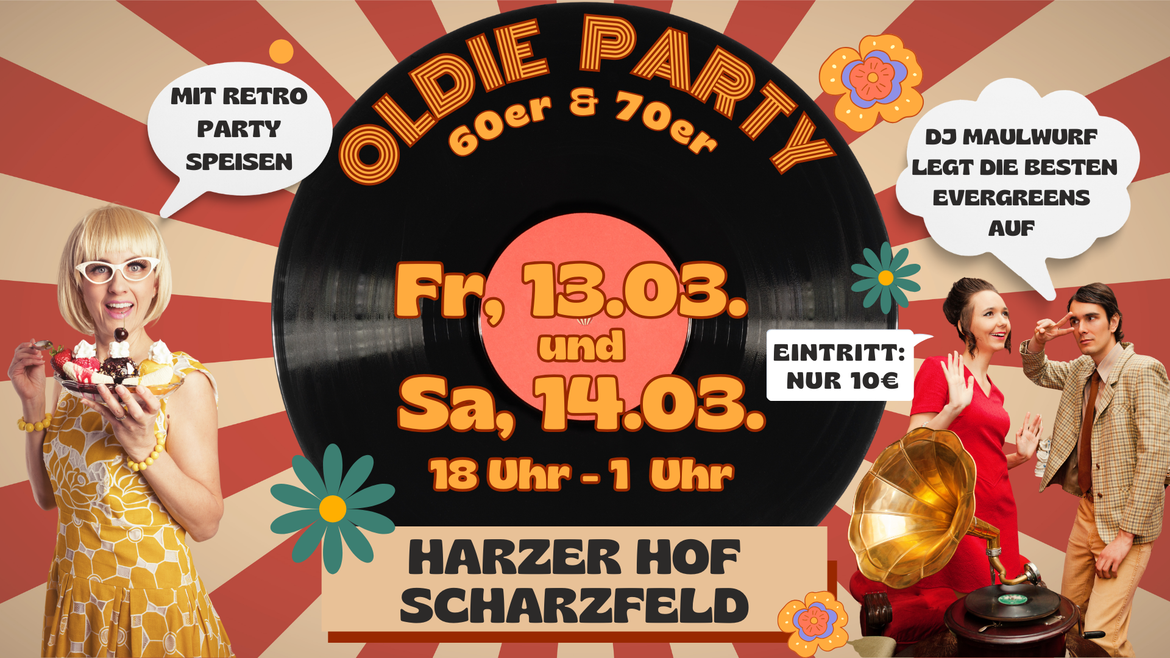Oldie-Party der 60er & 70er Jahre