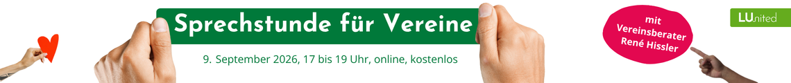 Sprechstunde für Vereine