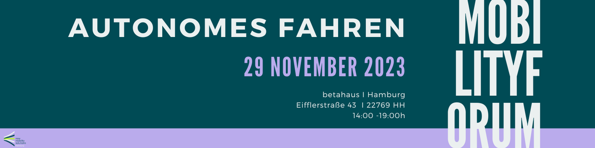 Hamburg Mobility Forum - Deepdive zum Thema Autonomes Fahren
