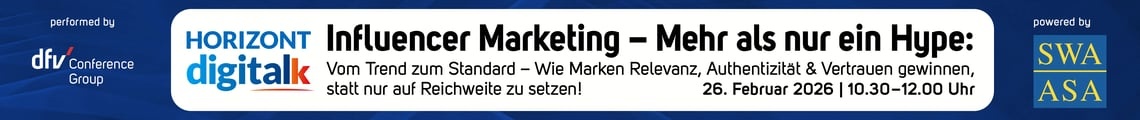 HORIZONT digital talk: Influencer Marketing – Mehr als nur ein Hype