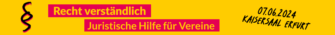 Recht verständlich - Juristische Hilfe für Vereine
