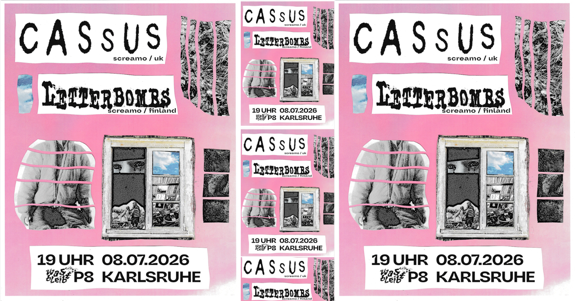 CASSUS + LETTERBOMBS + BARABBAS, DU FÖRTAPPADE + SOASTASPHRENAS