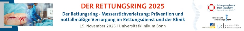 Der Rettungsring 2025 - Messerstichverletzung: Prävention und notfallmäßige Versorgung im Rettungsdienst und der Klinik
