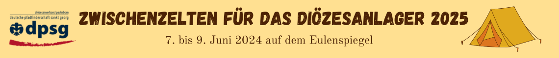 Zwischenzelten der Teams für das DV-Lager 2025