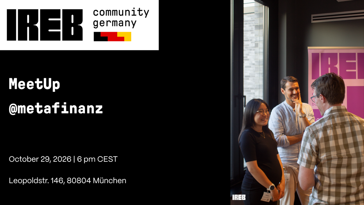 IREB Community Germany | MeetUp München @metafinanz