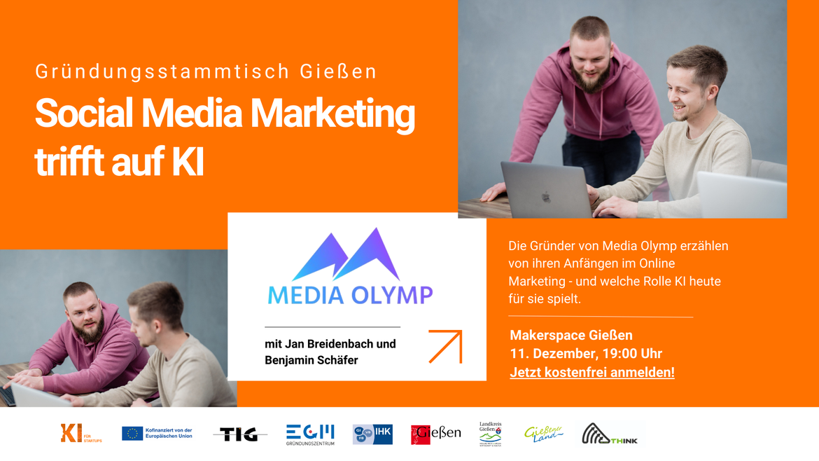 Gründungsstammtisch - Social Media Marketing trifft KI