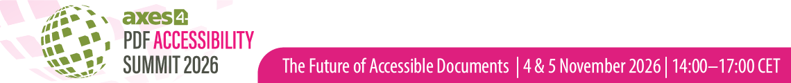 axes4 PDF Accessibility Summit