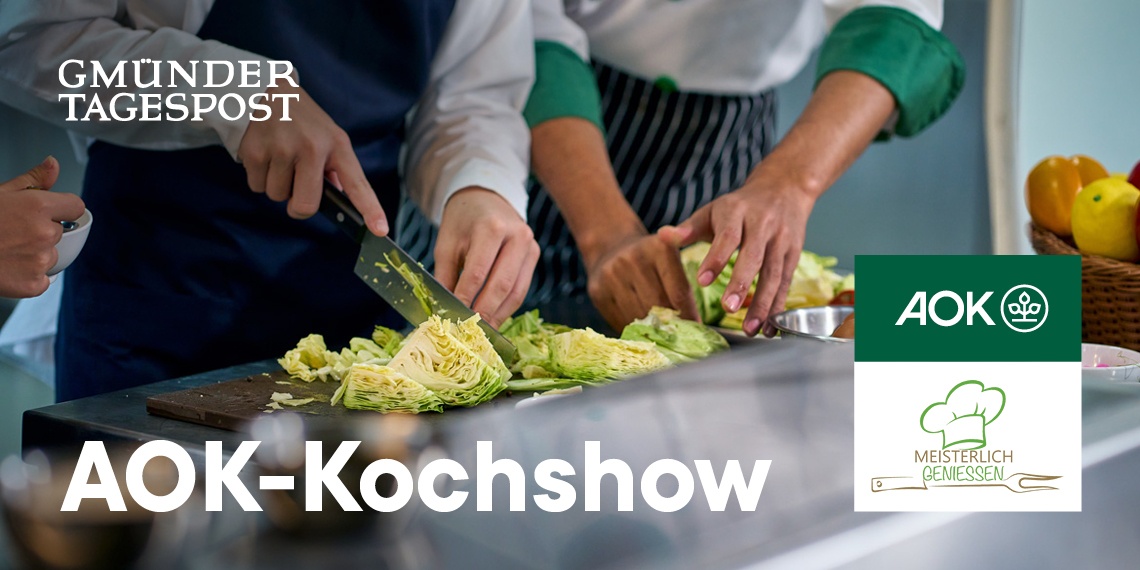 VIP Zugang - AOK-Kochshow 2025 - nachhaltig - gesund - genießen