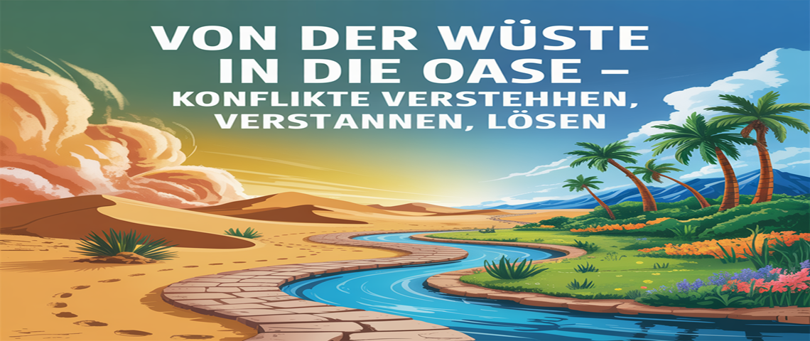 Von der Wüste in die Oase – Konflikte verstehen, sich entspannen und Konflikte lösen