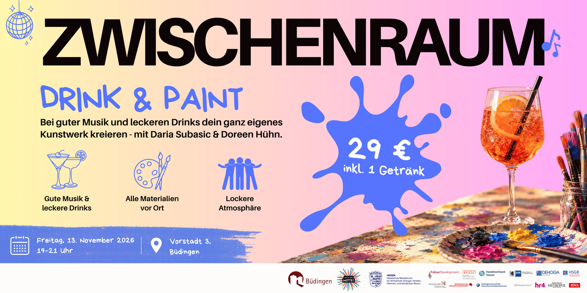 Drink & Paint mit Daria Subasic und Doreen Hühn