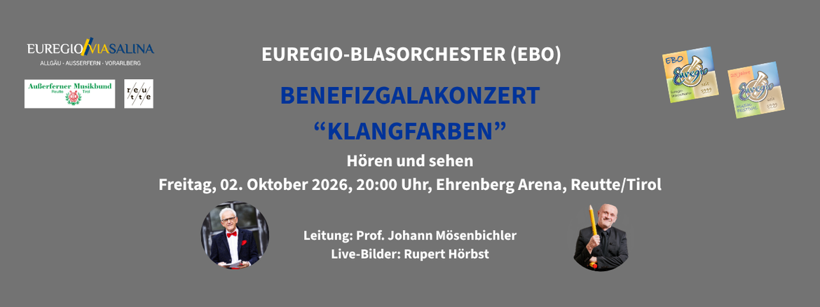 Euregio Blasorchester (EBO) Benefizgalakonzert "Klangfarben"