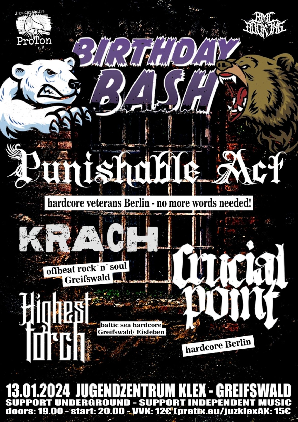 Punishable Act, KRACH, Crucial Point, Hightest Torch