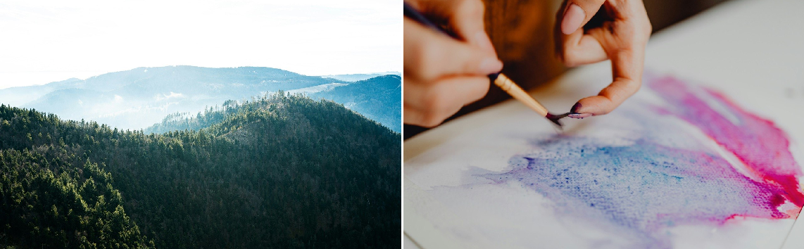 Natur. Farbe. Stille.  -  Bildungsurlaub für innere Klarheit und kreative Entfaltung.