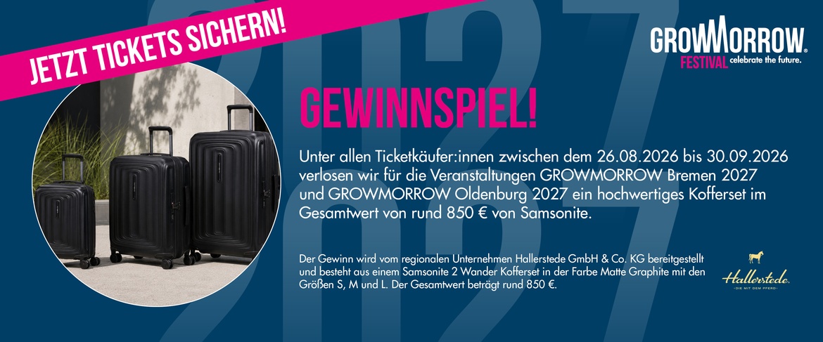 GROWMORROW FESTIVAL 2027 | Oldenburg