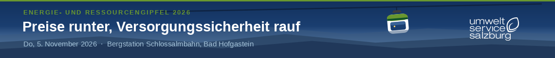 Energie- und Ressourcengipfel für Salzburger Unternehmen