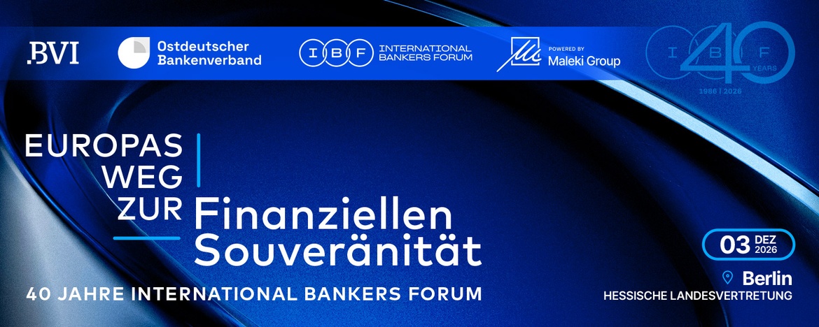 40 Jahre IBF "Europas Weg zur finanziellen Souveränität" in Berlin