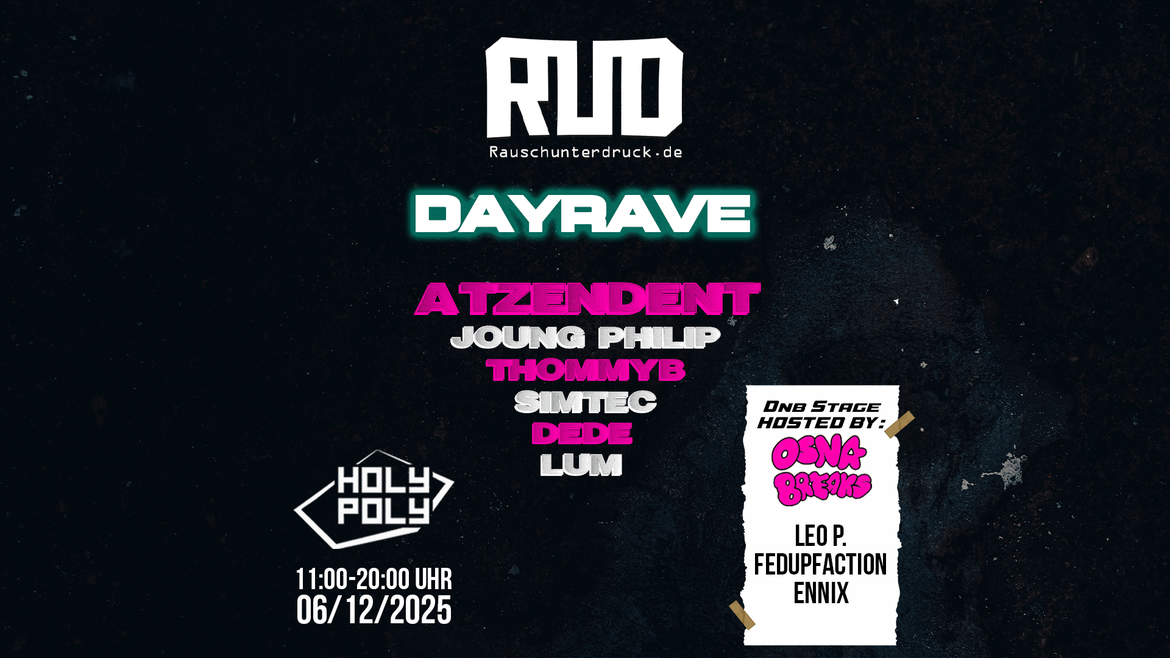 Rauschunterdruck DayRave 06.12.2025