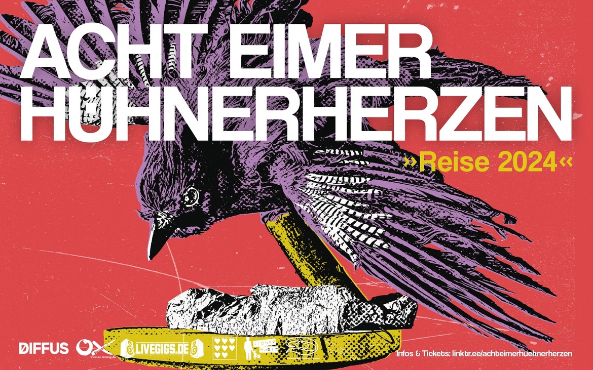 ACHT EIMER HÜHNERHERZEN + Supports