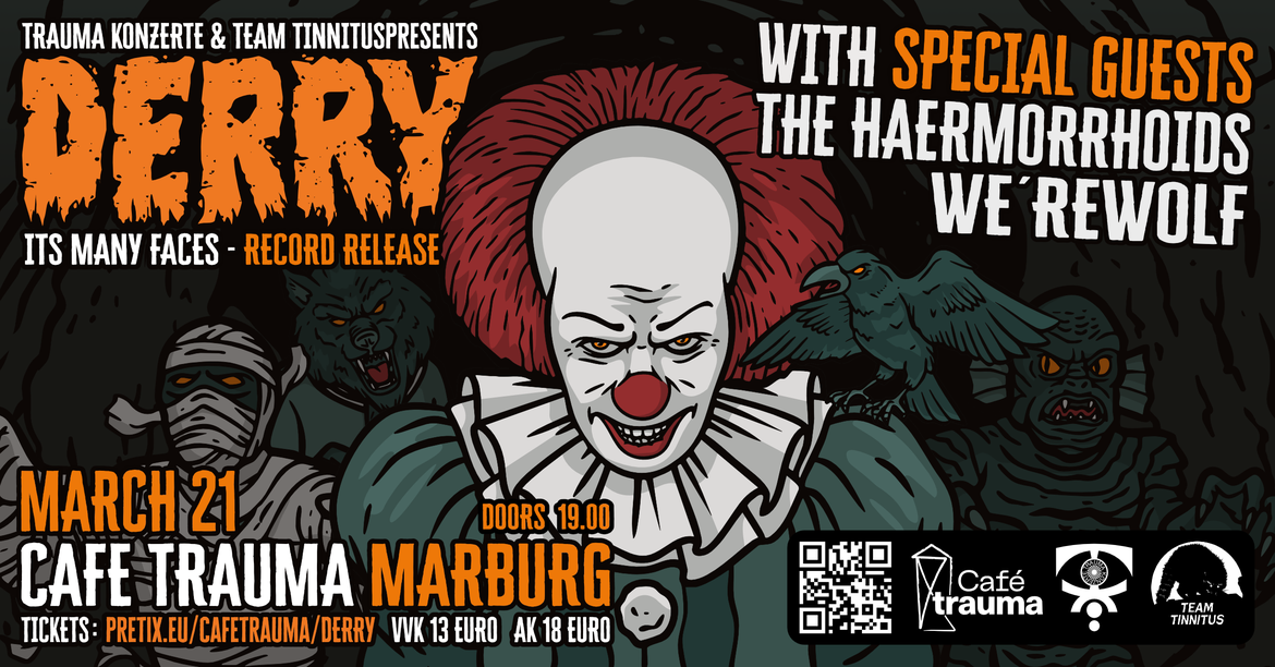 Derry | Special Guests: THE HAERMORRHOIDS | WE´REWOLF