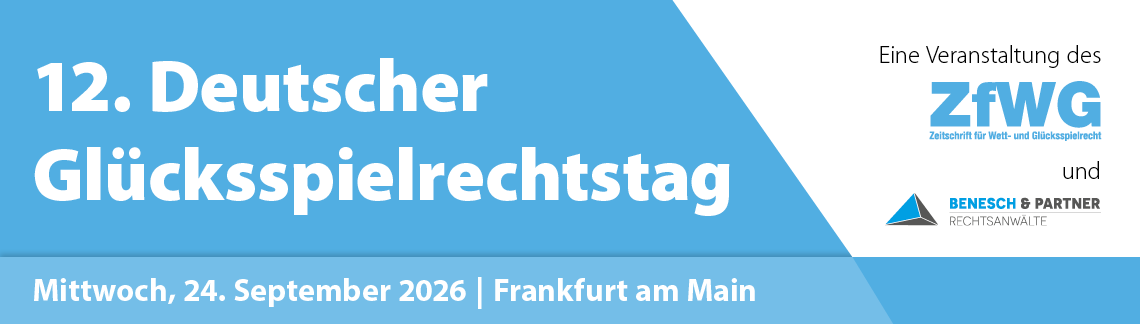 12. Deutscher Glücksspielrechtstag 2026