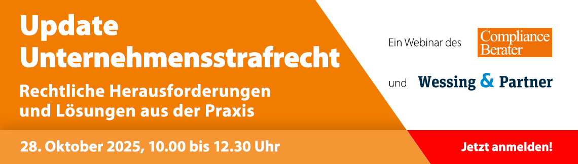 Webinar: Update Unternehmensstrafrecht