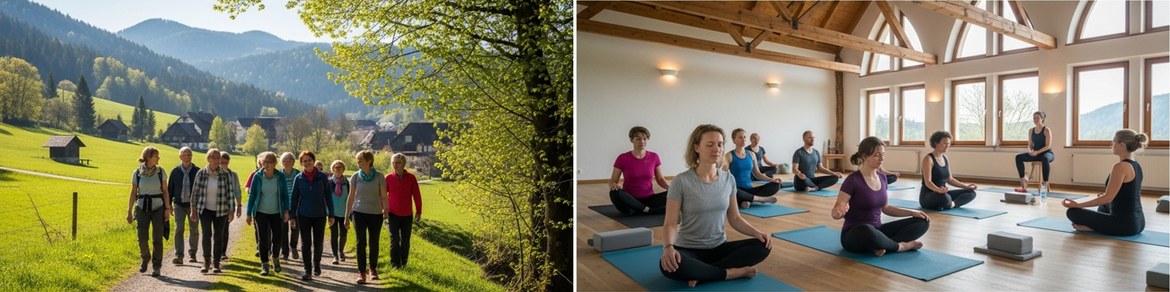 Resilienz-Training: Mehr Kraft und mentale Stärke für den Beruf und Alltag entwickeln beim Wandern und Yoga im Schwarzwald