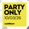 10. März 2026: weddycon - Party (only)