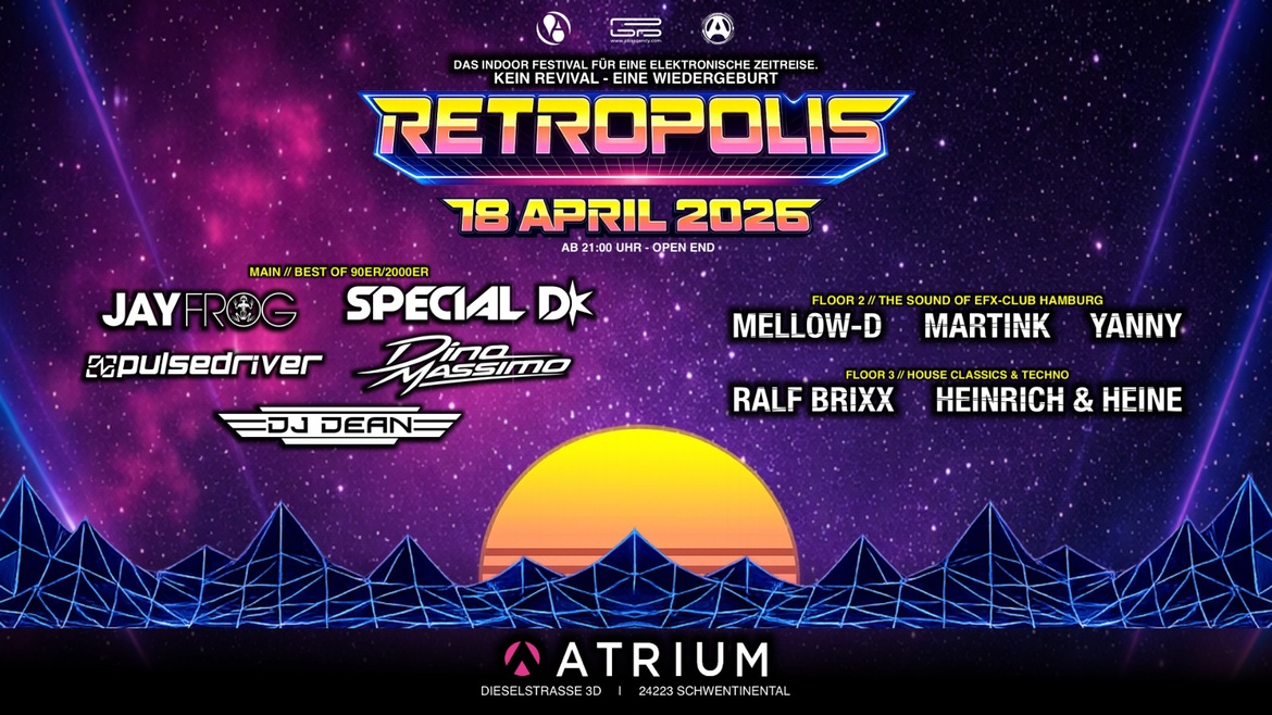 RETROPOLIS @ ATRIUM KIEL | 18.04.2026